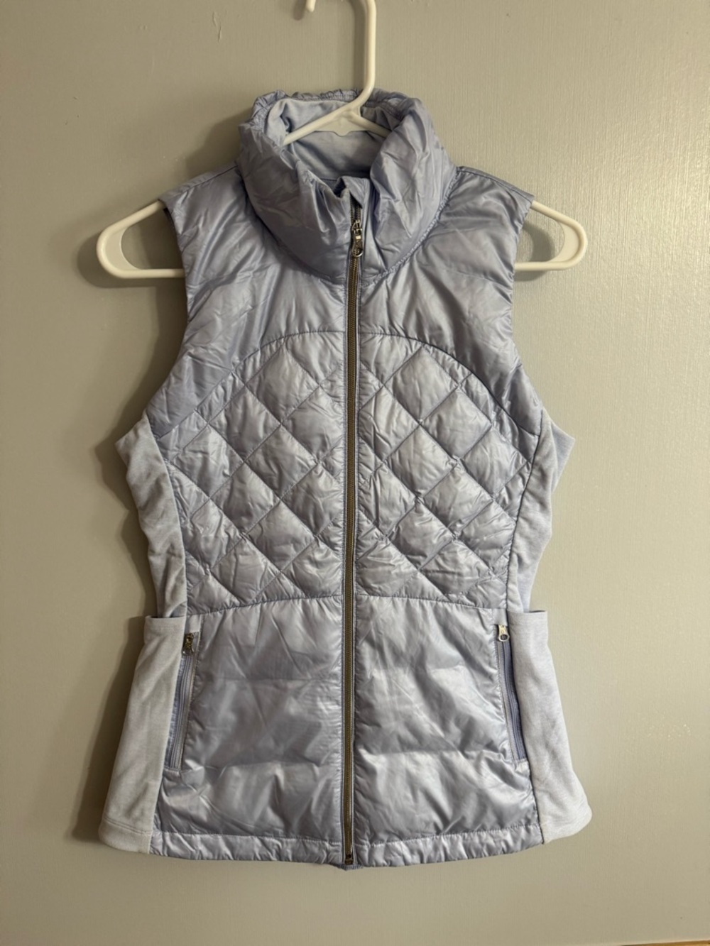 Lululemon Athletica Pastel Light Blue Down For A Run Vest Size 6